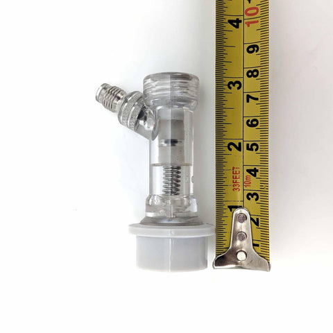 Premium Ball Lock Disconnect MFL (Grey/Gas) With Integrated Check Valve