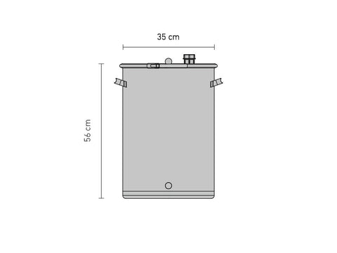 Speidel Stainless Steel Universal Fermentation & Storage Barrel UF 45L